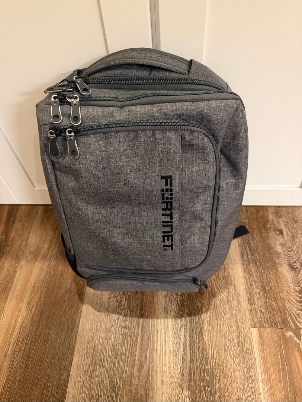 Gray Fortinet Backpack - Tech Travel Bag